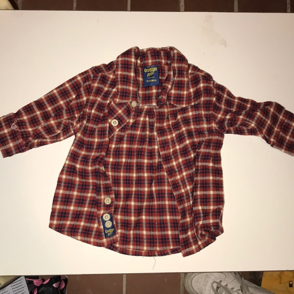 baby boys 3-6 months button up shirt